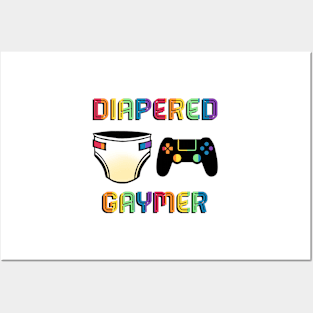 Diapered GAYMER PRIDE Posters and Art